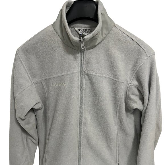 Columbia Interchange Fleece Jacket Womens Size XL White Full Zip Sweatshirt - Picture 1 of 6